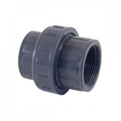 50mm Solvent Joint x 1½'' Female BSP 3 Piece Union - PVCu Pressure Pipe